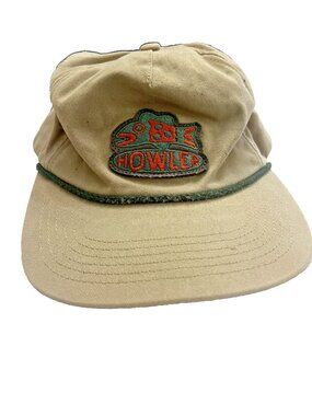 Howler Bros Snapback Something Fishy Hat Mens Beige Unstructured Fly Fishing Cap